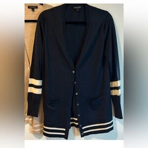 Banana Republic navy merino wool cardigan!